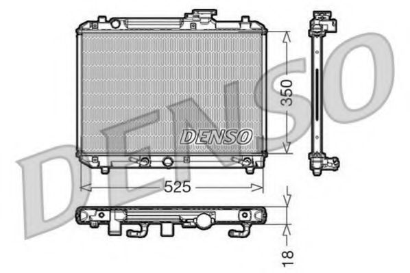 Радиатор охлаждения двигателя DENSO DRM47002