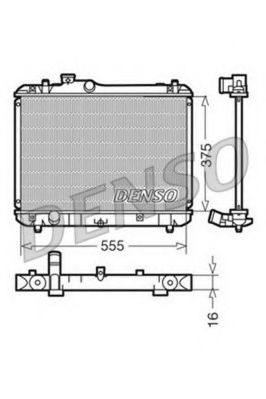 Радиатор охлаждения двигателя DENSO DRM47008