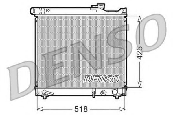 Радиатор охлаждения двигателя DENSO DRM47012