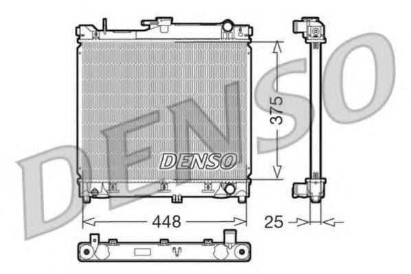 Радиатор охлаждения двигателя DENSO DRM47014