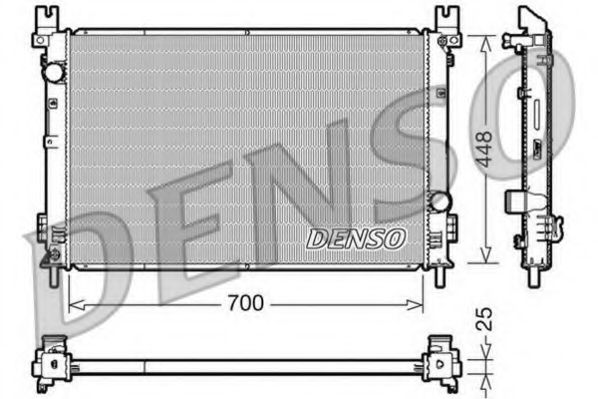 Радиатор охлаждения двигателя DENSO DRM06001
