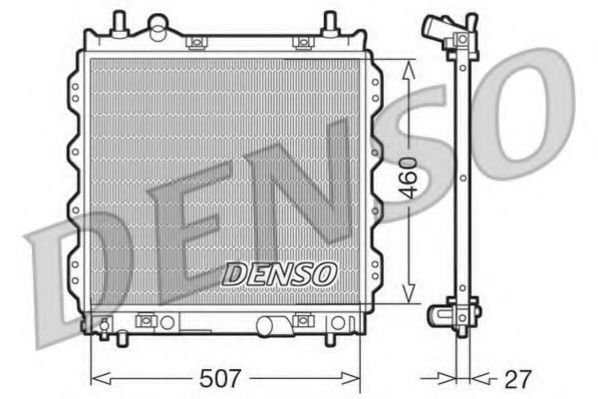 Радиатор охлаждения двигателя DENSO DRM06005