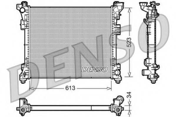 Радиатор охлаждения двигателя DENSO DRM06006