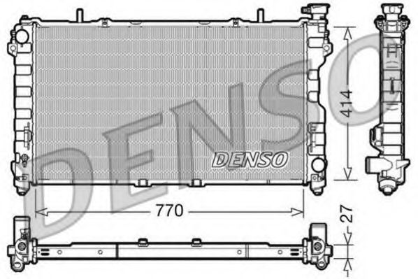 Радиатор охлаждения двигателя DENSO DRM06011