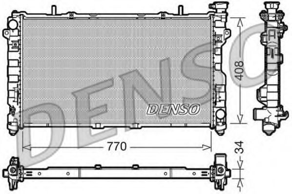 Радиатор охлаждения двигателя DENSO DRM06012