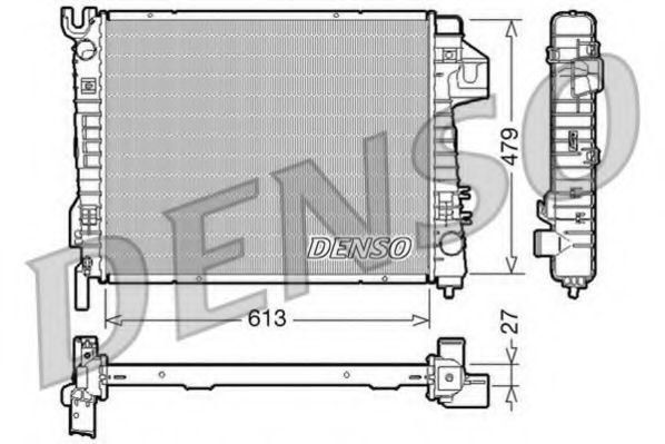 Радиатор охлаждения двигателя DENSO DRM06020