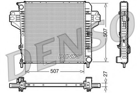 Радиатор охлаждения двигателя DENSO DRM06030