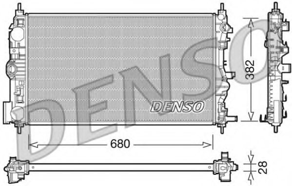 Радиатор охлаждения двигателя DENSO DRM15005