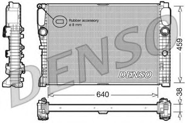Радиатор охлаждения двигателя DENSO DRM17014