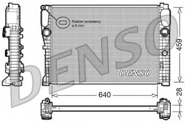 Радиатор охлаждения двигателя DENSO DRM17042