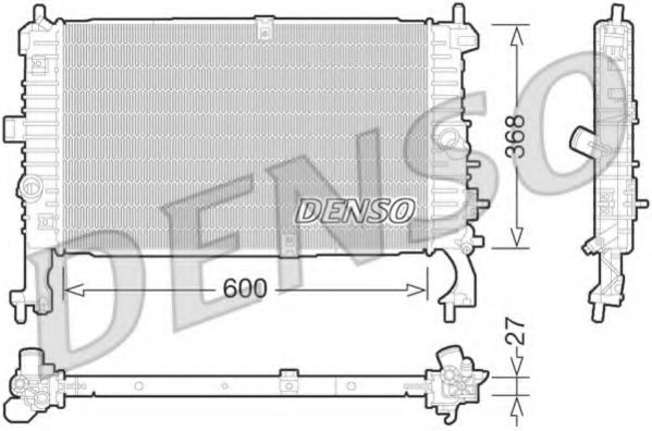 Радиатор охлаждения двигателя DENSO DRM20106