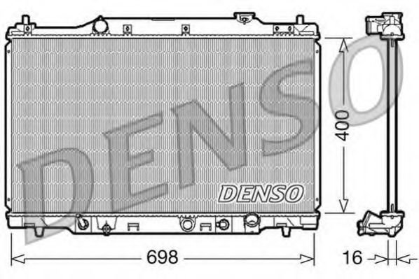 Радиатор охлаждения двигателя DENSO DRM40016