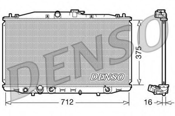 Радиатор охлаждения двигателя DENSO DRM40022