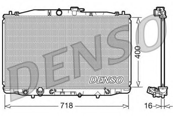 Радиатор охлаждения двигателя DENSO DRM40023