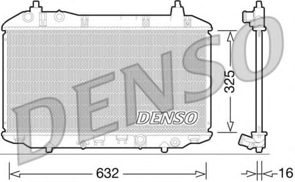 Радиатор охлаждения двигателя DENSO DRM40031
