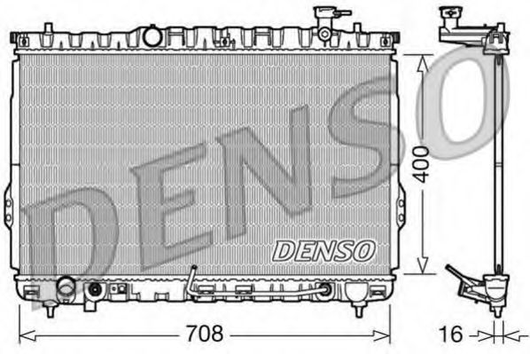 Радиатор охлаждения двигателя DENSO DRM41002