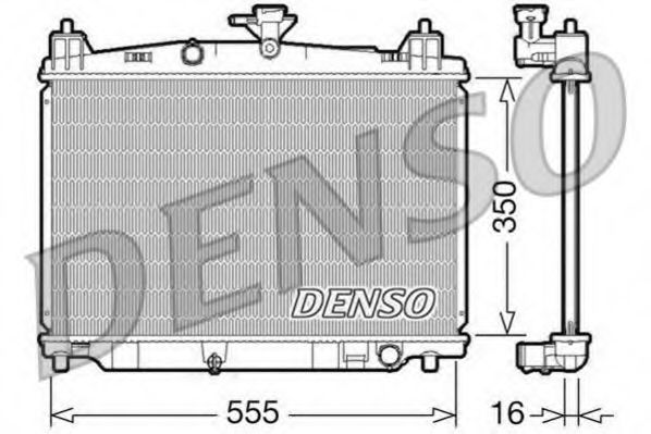 Радиатор охлаждения двигателя DENSO DRM44016