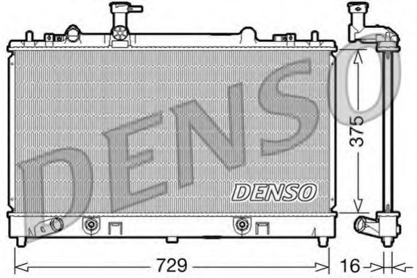 Радиатор охлаждения двигателя DENSO DRM44024