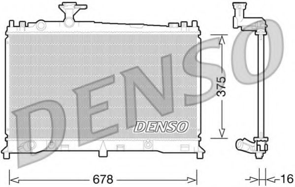 Радиатор охлаждения двигателя DENSO DRM44027