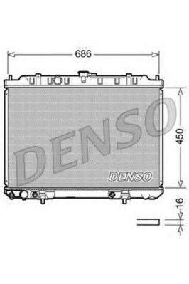 Радиатор охлаждения двигателя DENSO DRM46008