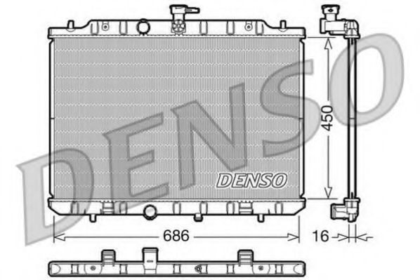 Радиатор охлаждения двигателя DENSO DRM46009