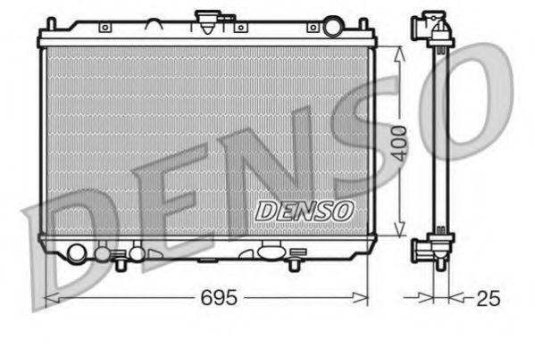 Радиатор охлаждения двигателя DENSO DRM46016