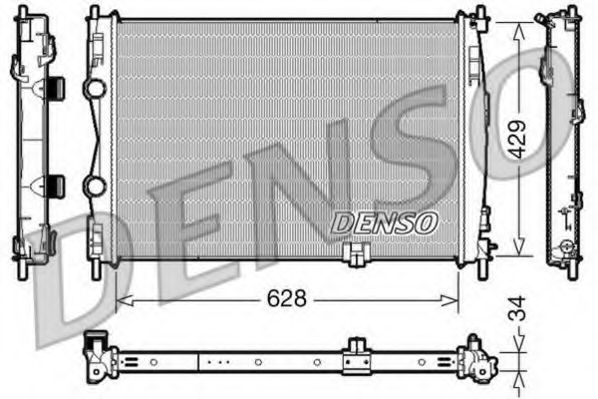Радиатор охлаждения двигателя DENSO DRM46017