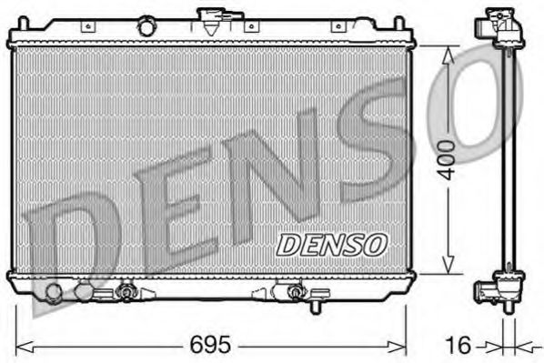 Радиатор охлаждения двигателя DENSO DRM46026