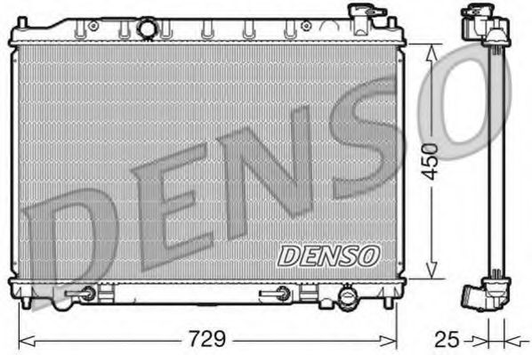 Радиатор охлаждения двигателя DENSO DRM46029