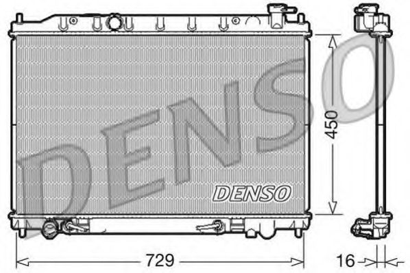 Радиатор охлаждения двигателя DENSO DRM46030