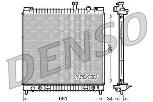 Радиатор охлаждения двигателя DENSO DRM46031