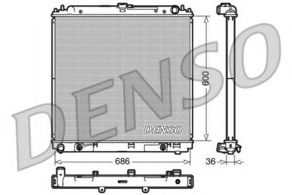Радиатор охлаждения двигателя DENSO DRM46032