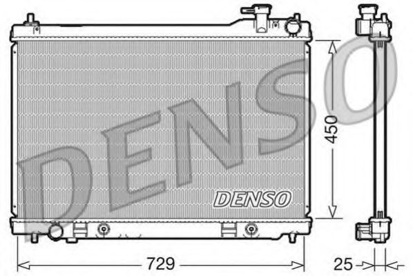 Радиатор охлаждения двигателя DENSO DRM46100