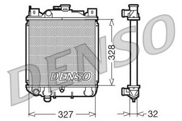 Радиатор охлаждения двигателя DENSO DRM47006