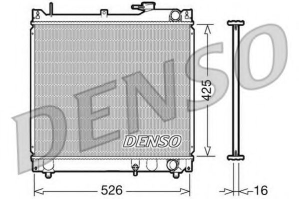 Радиатор охлаждения двигателя DENSO DRM47015