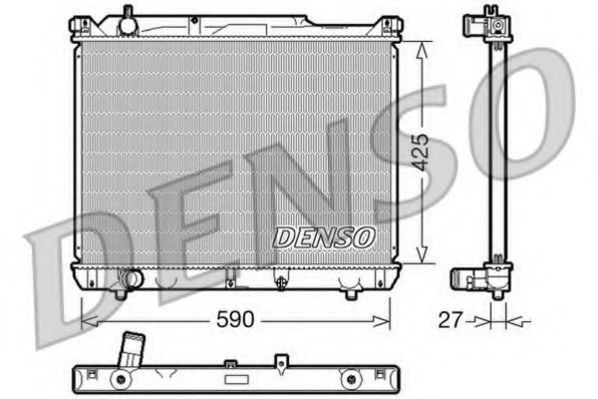 Радиатор охлаждения двигателя DENSO DRM47019