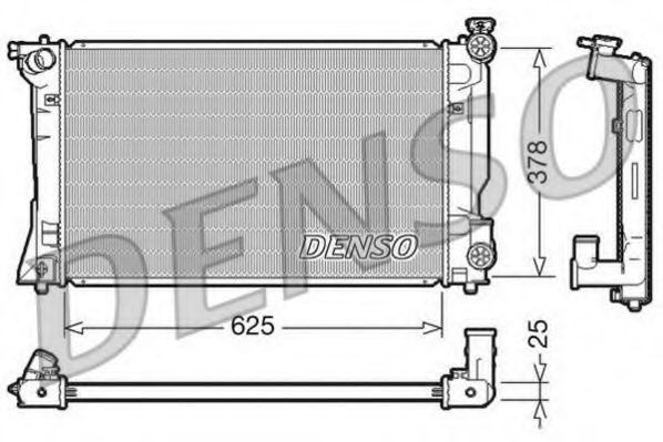 Радиатор охлаждения двигателя DENSO DRM50035