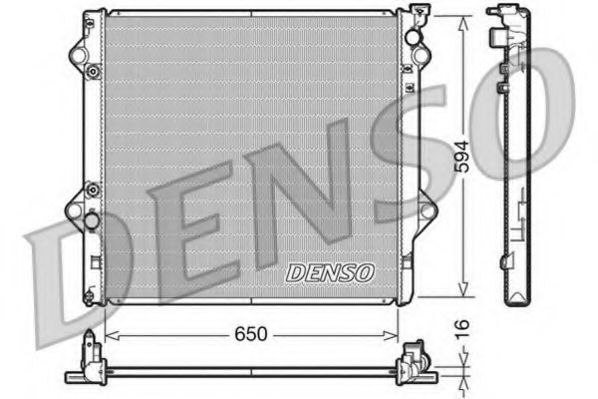 Радиатор охлаждения двигателя DENSO DRM50036