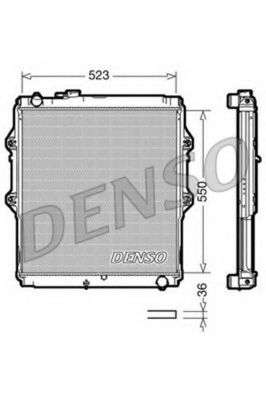 Радиатор охлаждения двигателя DENSO DRM50037