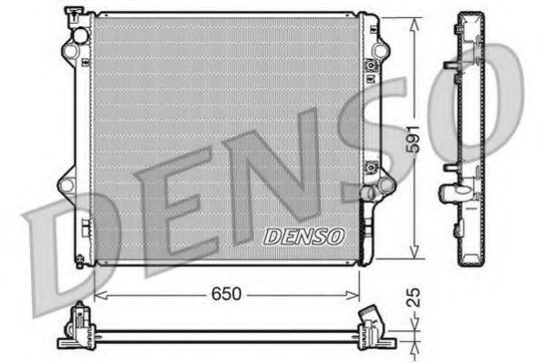 Радиатор охлаждения двигателя DENSO DRM50046
