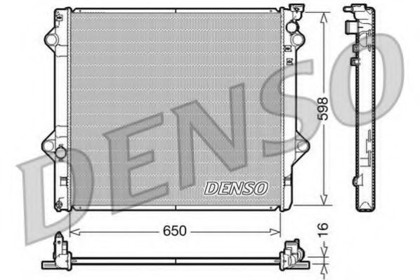 Радиатор охлаждения двигателя DENSO DRM50048