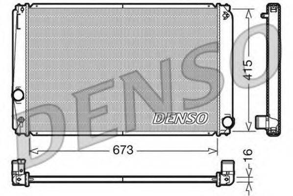 Радиатор охлаждения двигателя DENSO DRM50051