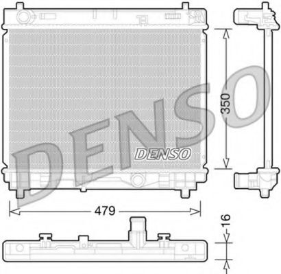 Радиатор охлаждения двигателя DENSO DRM50059