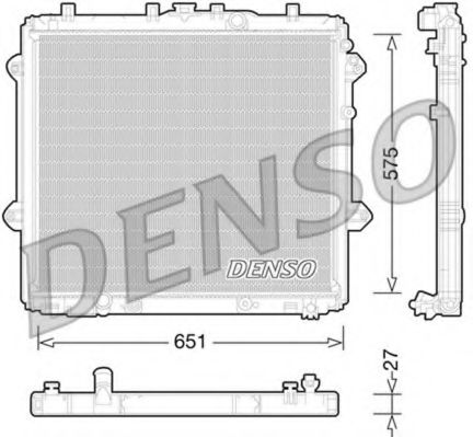 Радиатор охлаждения двигателя DENSO DRM50060