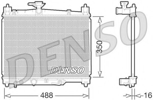 Радиатор охлаждения двигателя DENSO DRM50066
