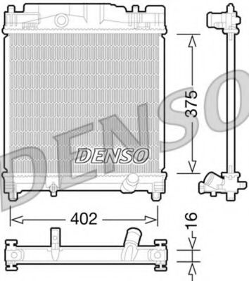 Радиатор охлаждения двигателя DENSO DRM50077