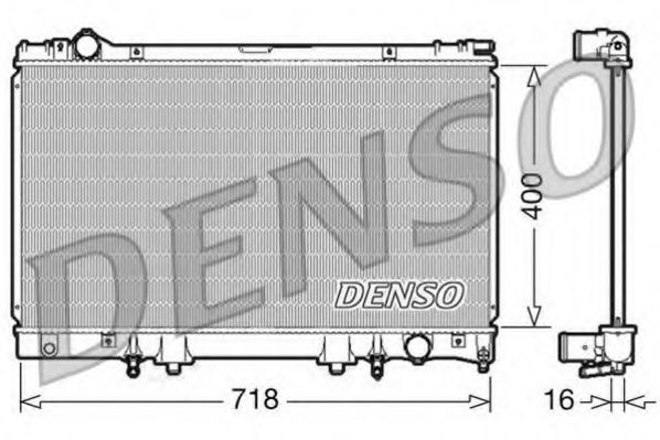 Радиатор охлаждения двигателя DENSO DRM51002