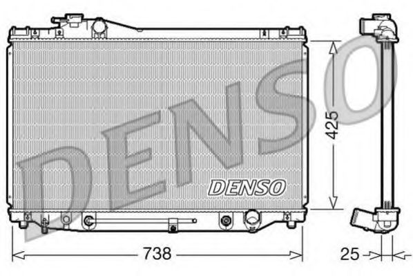 Радиатор охлаждения двигателя DENSO DRM51007