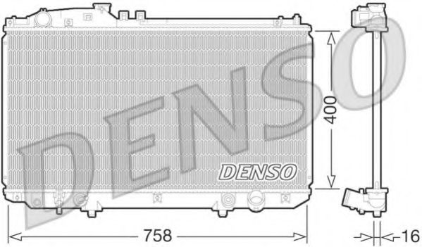 Радиатор охлаждения двигателя DENSO DRM51009