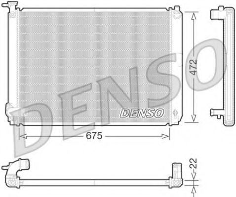 Радиатор охлаждения двигателя DENSO DRM51010